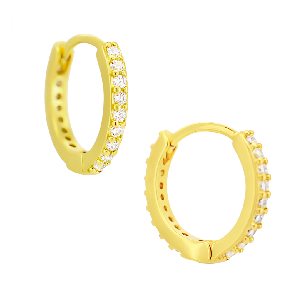 CZ Huggie Hoop