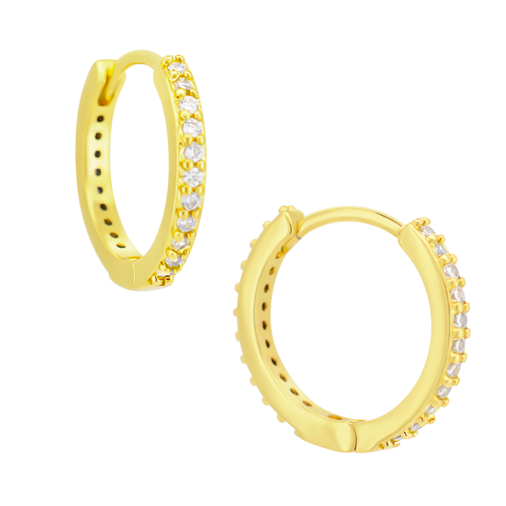 CZ Huggie Hoop