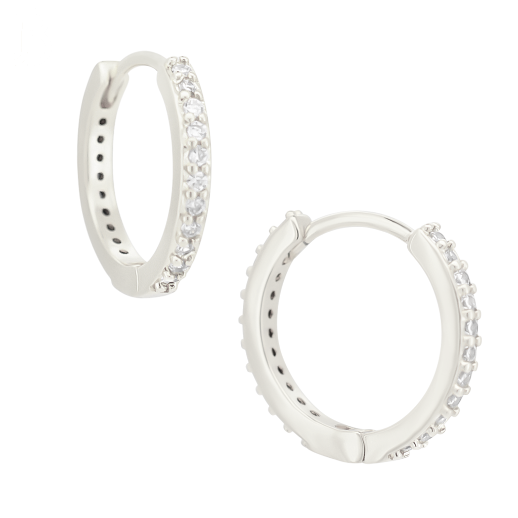 CZ Huggie Hoop