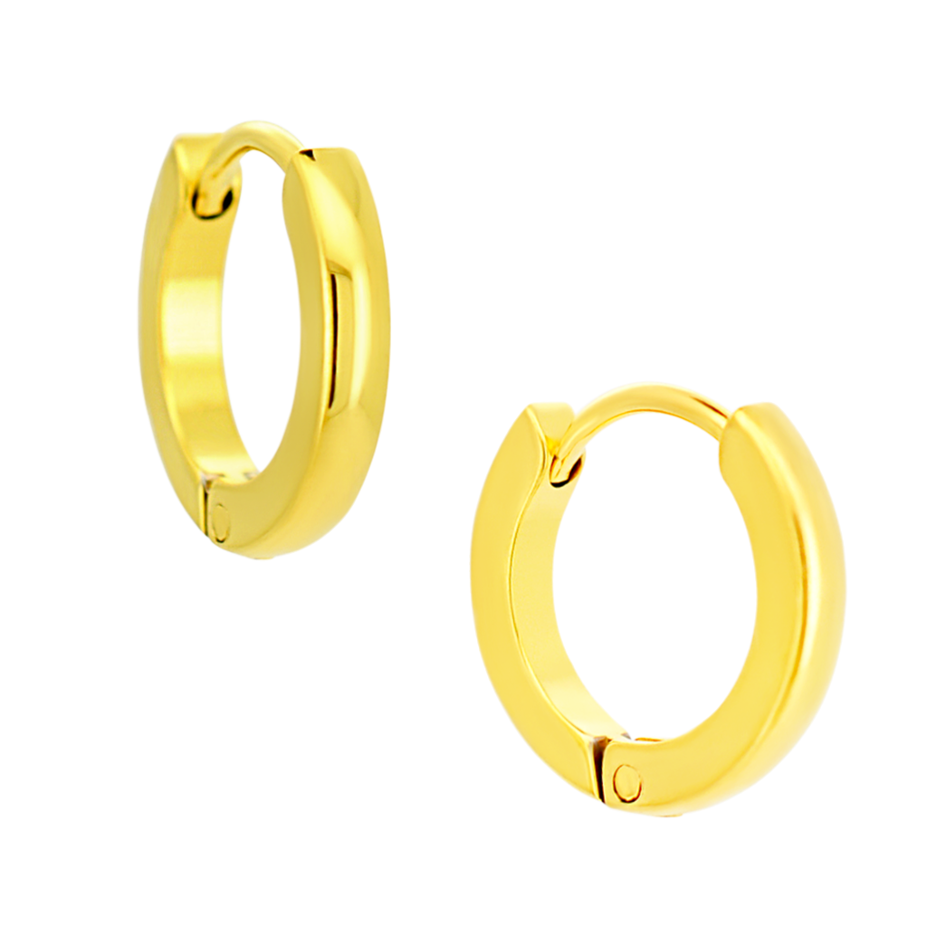 Round Huggie Hoop