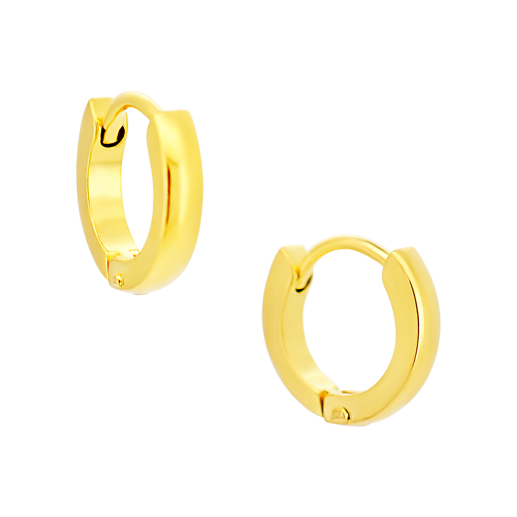 Round Huggie Hoop