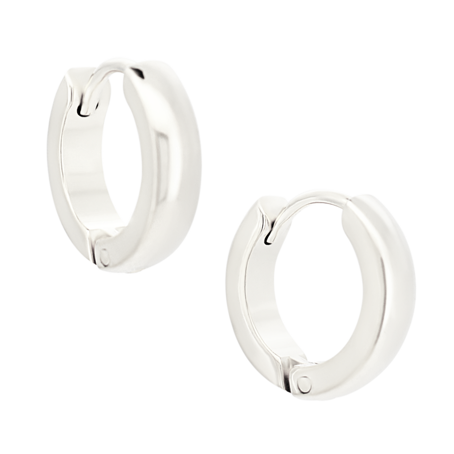 Round Huggie Hoop