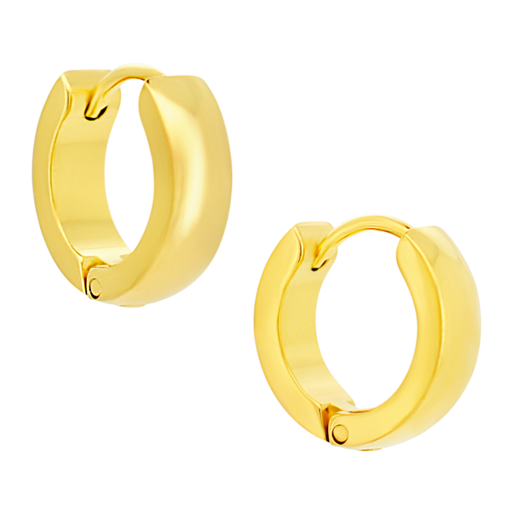 Round Huggie Hoop