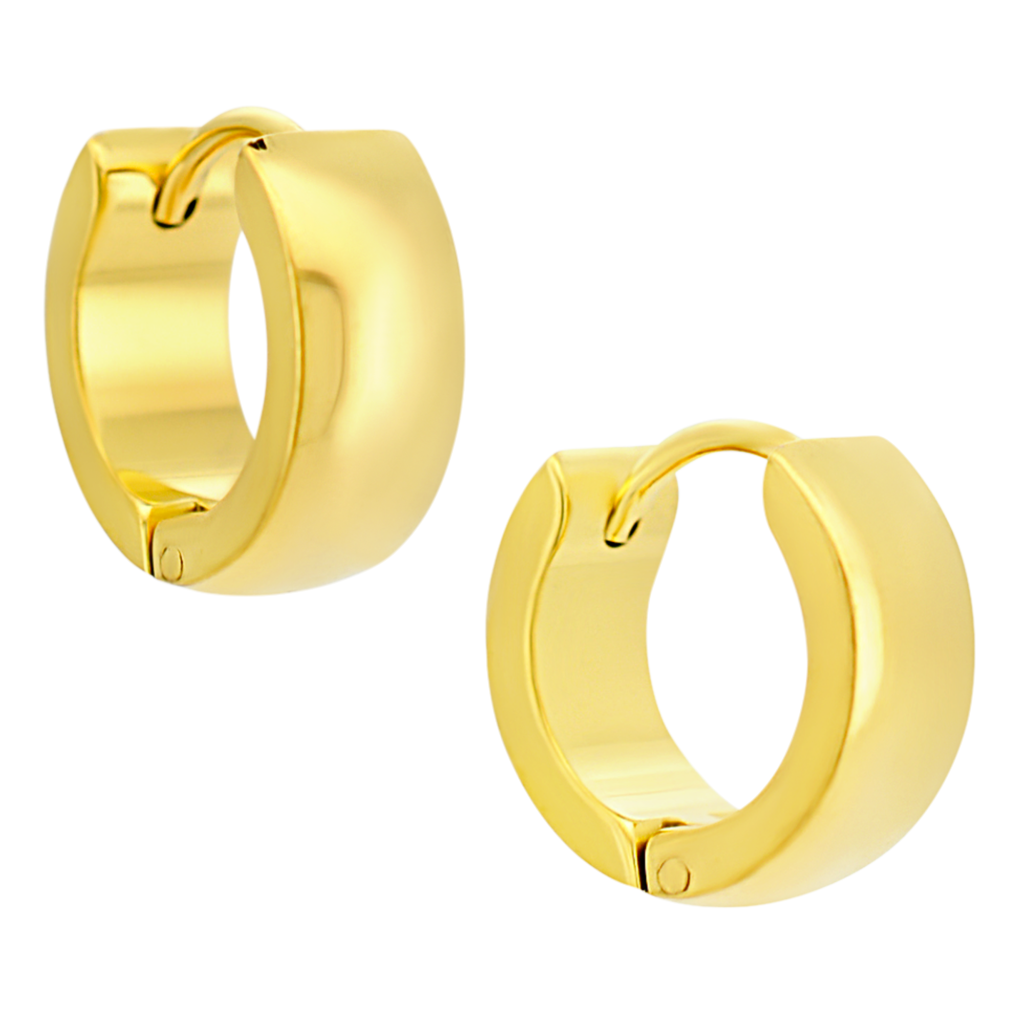 Round Huggie Hoop