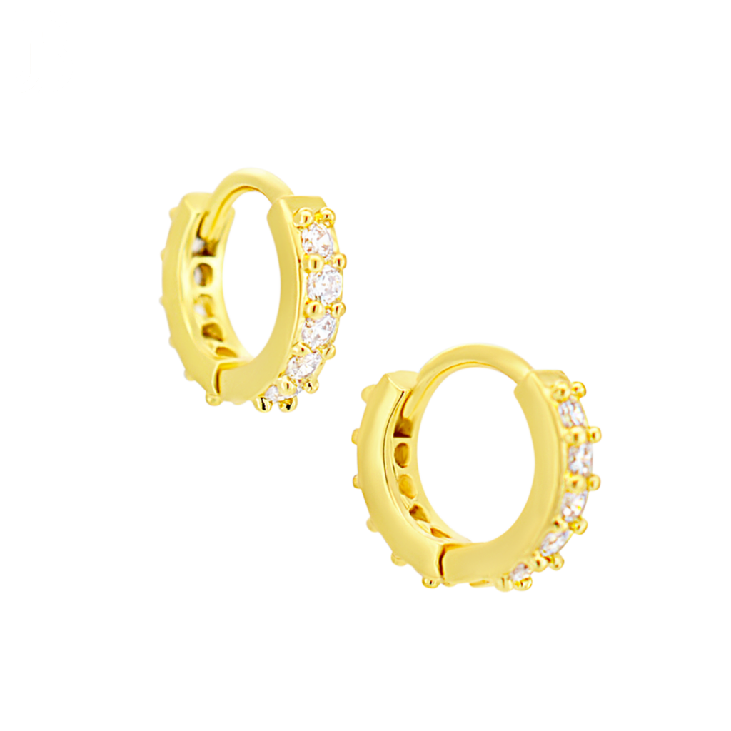 CZ Huggie Hoop