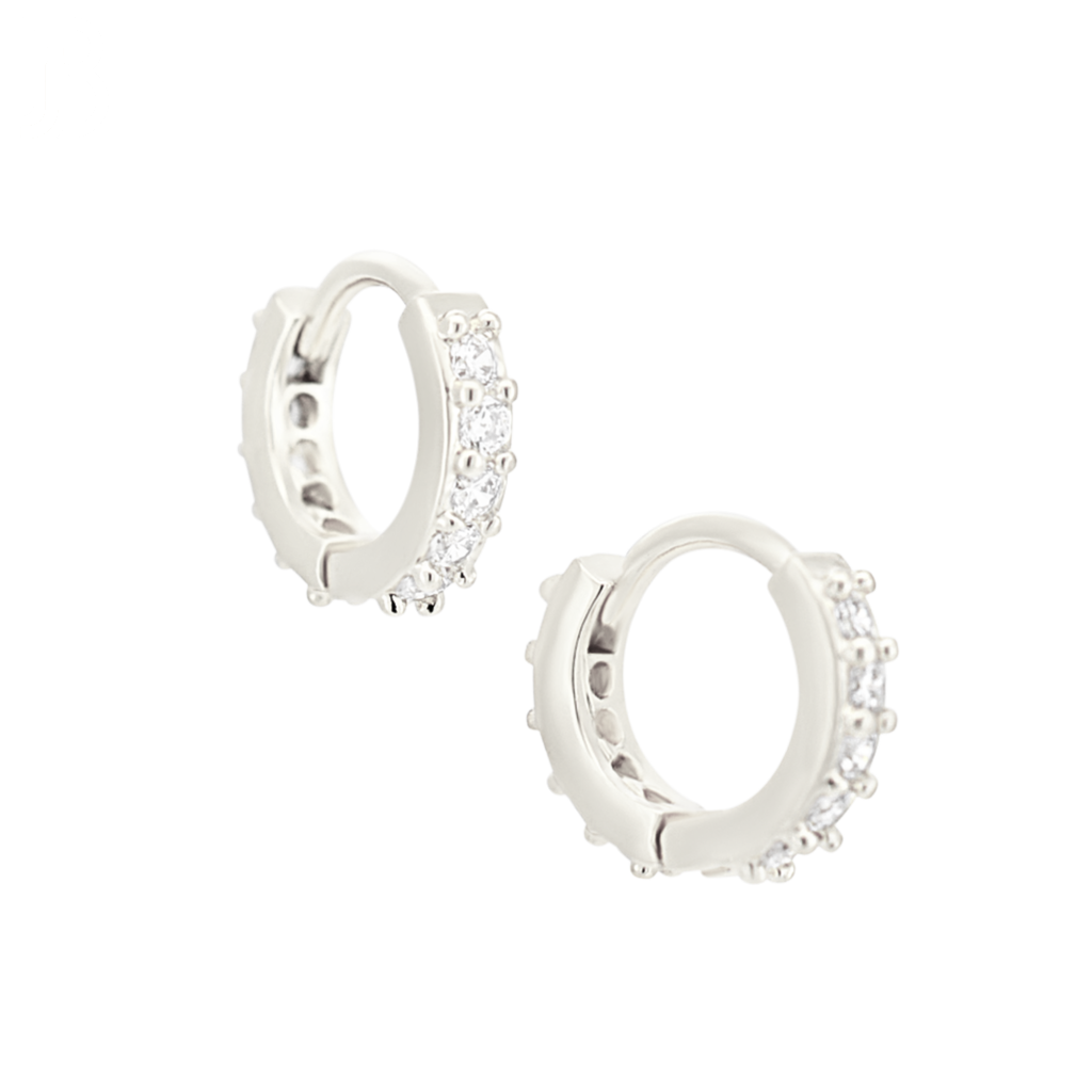 CZ Huggie Hoop