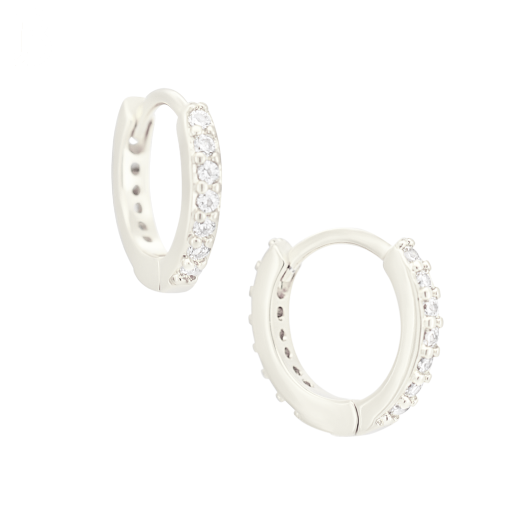 CZ Huggie Hoop