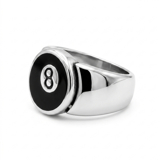 Steel 8-Ball Ring