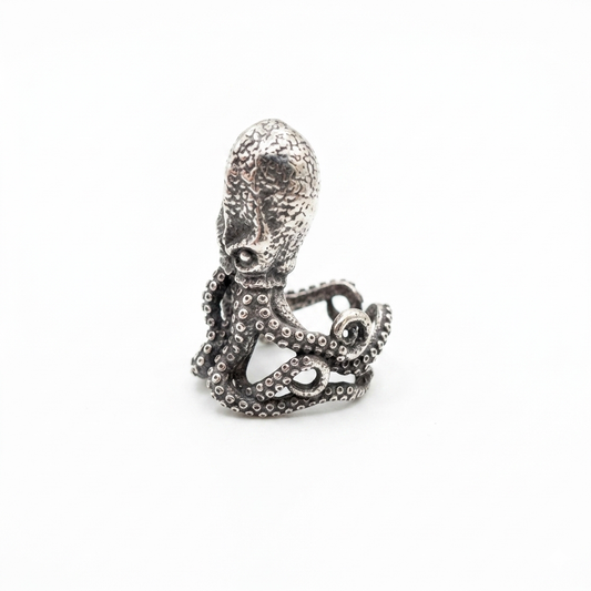 Steel Octopus Ring