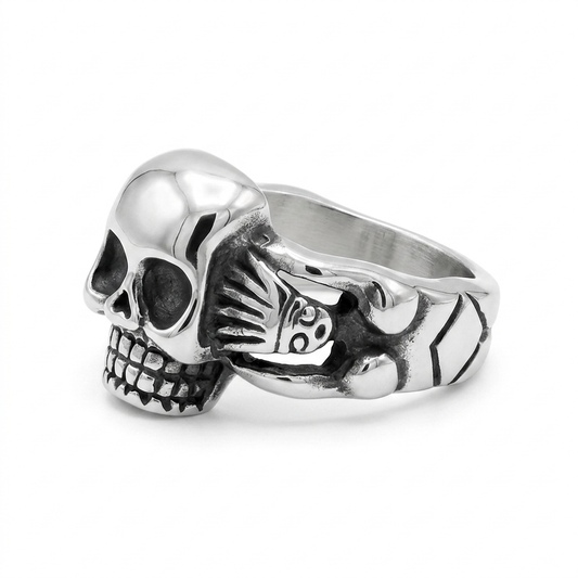 Steel Skull Ring