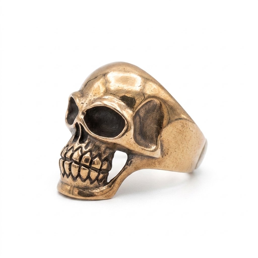 Bronze Skull Ring