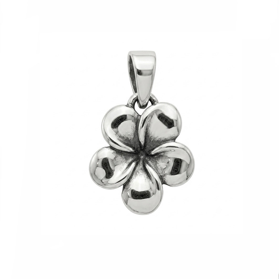 Sterling Hibiscus Pendant