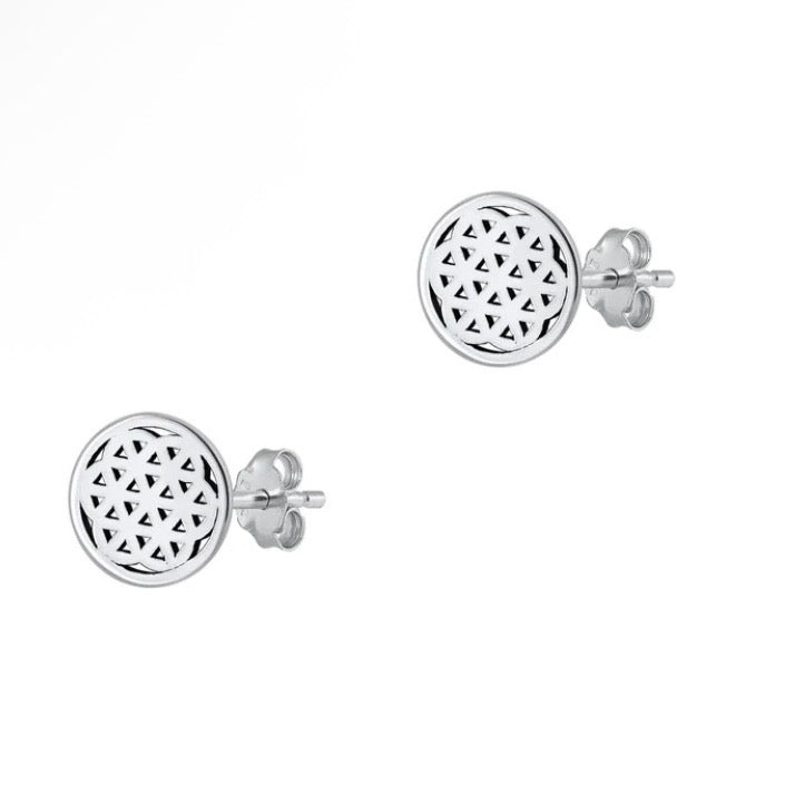 Sterling Seed of Life Studs