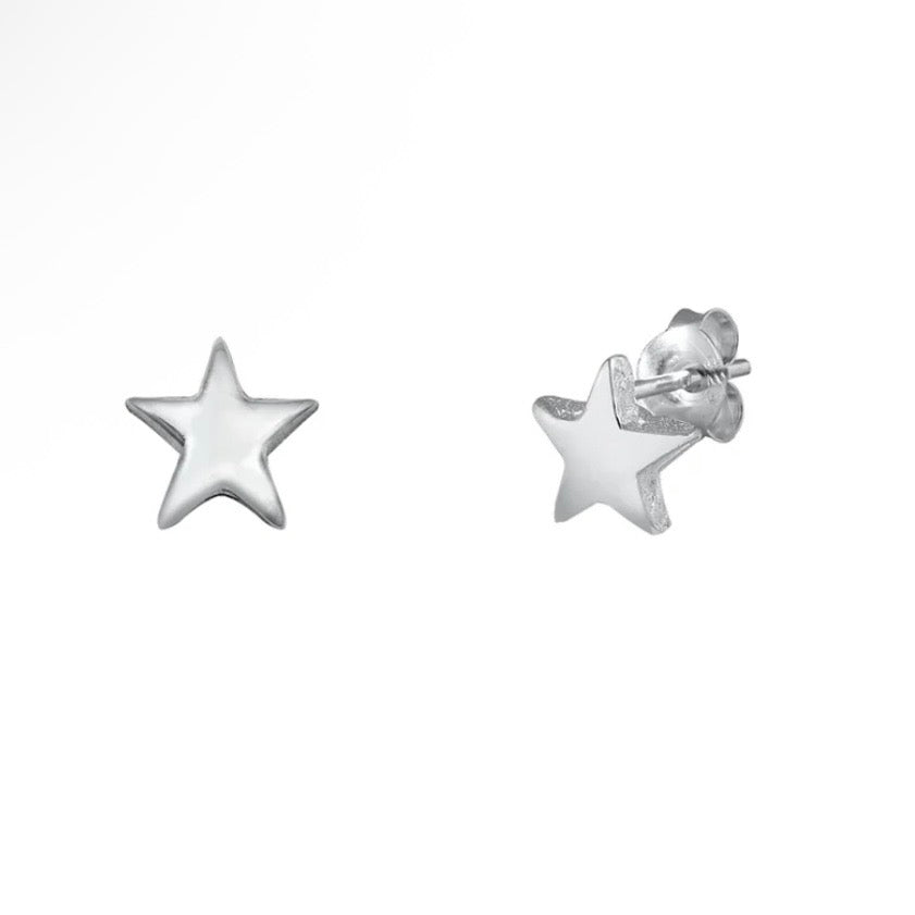 Sterling Star Studs
