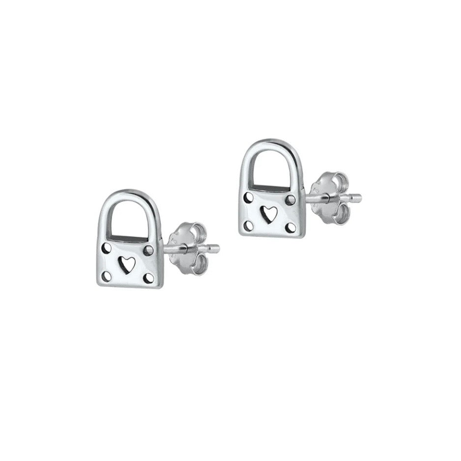 Sterling Padlock Studs