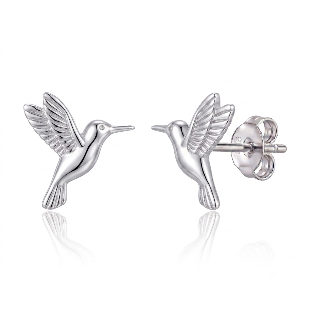 Sterling Bird Studs