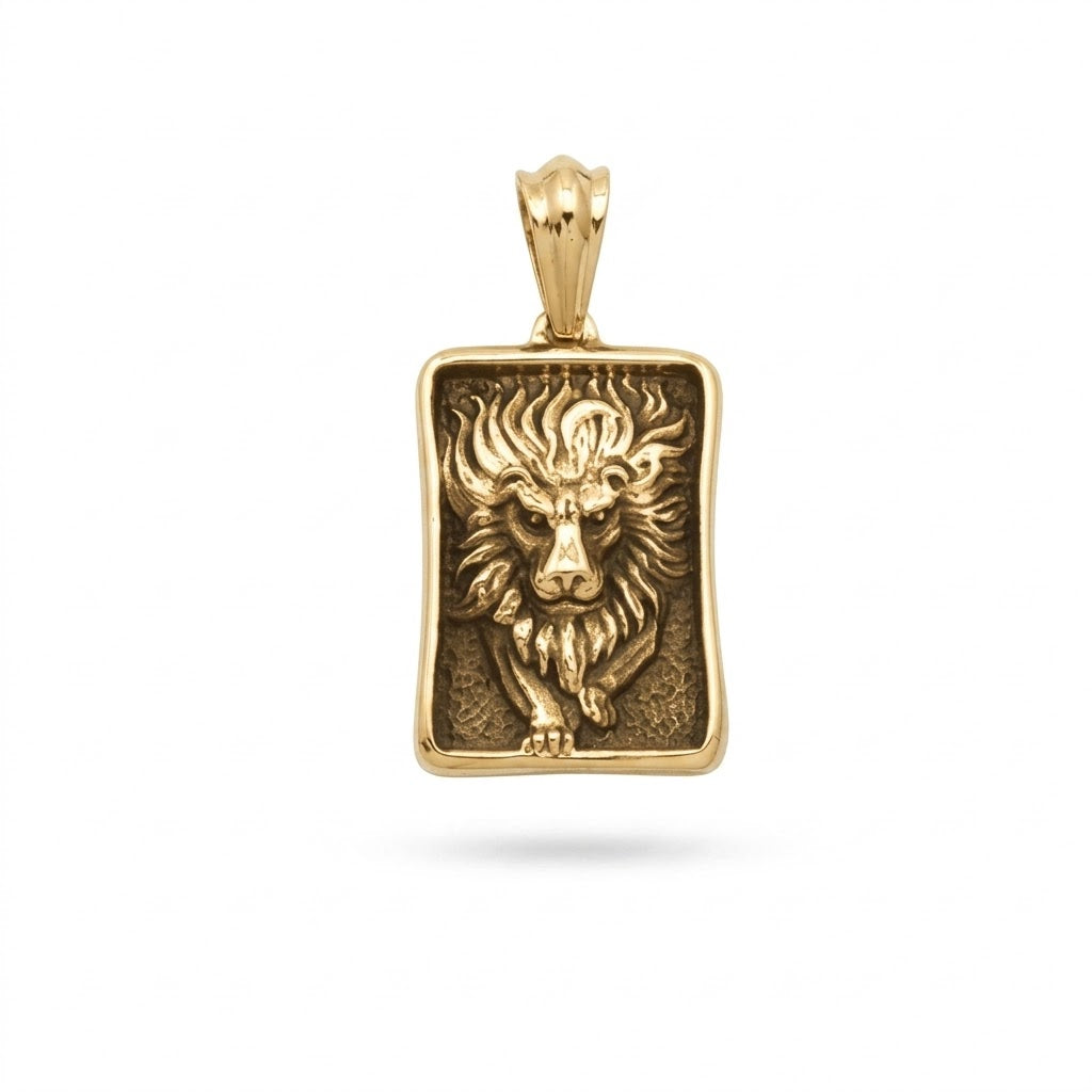 Steel Lion Pendant