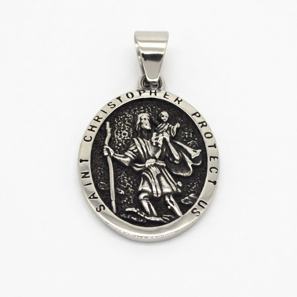 Steel Saint Pendant