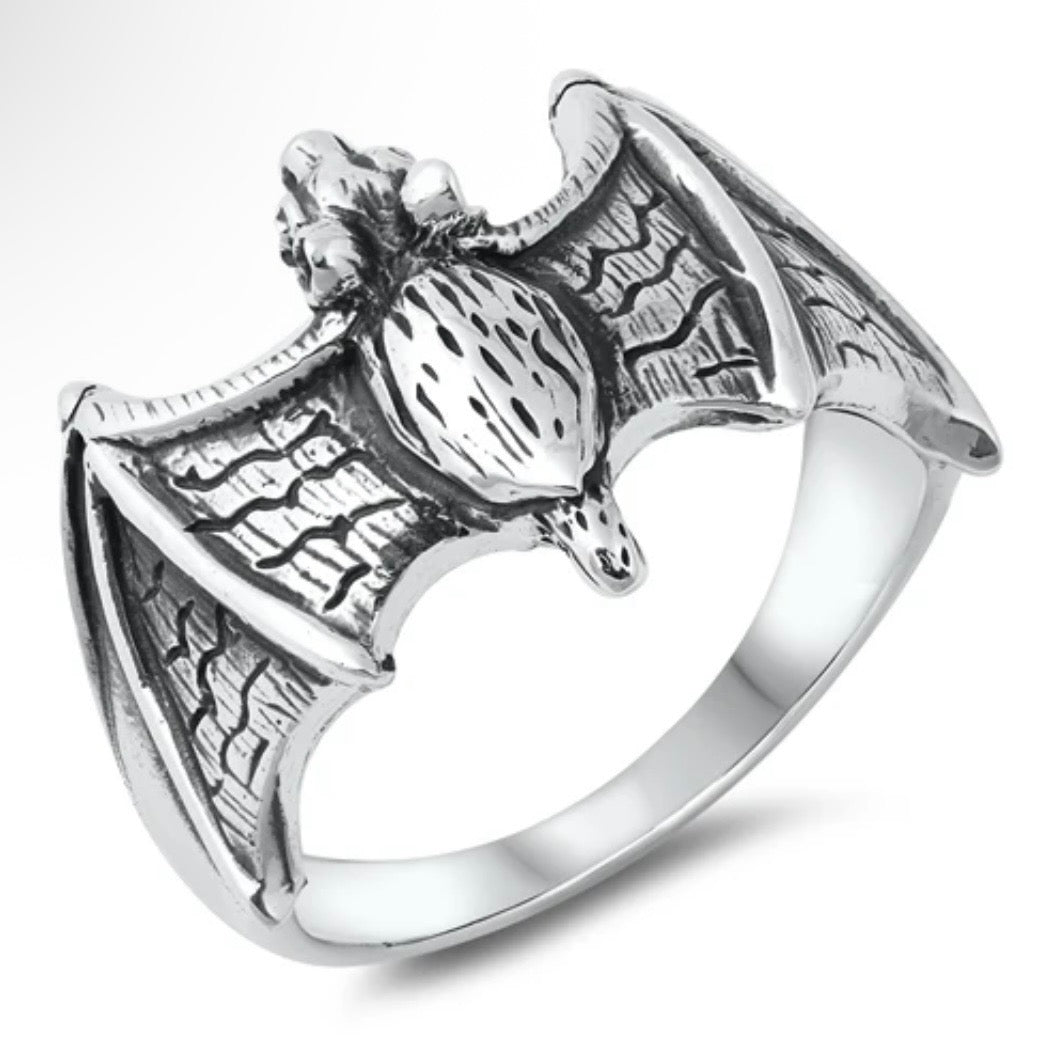 Sterling Bat Ring