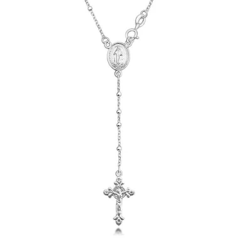 Sterling Rosary Necklace