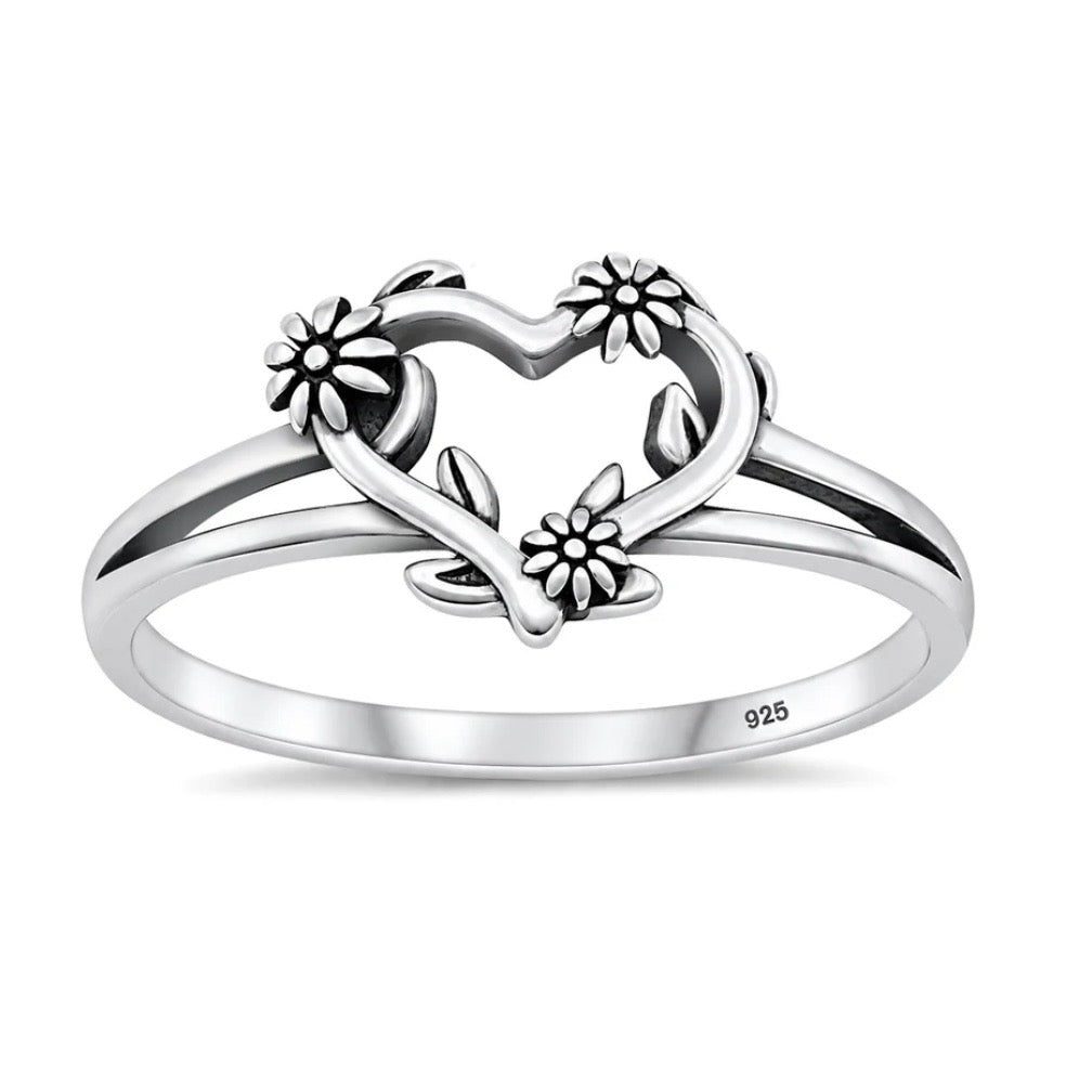 Sterling Heart Ring