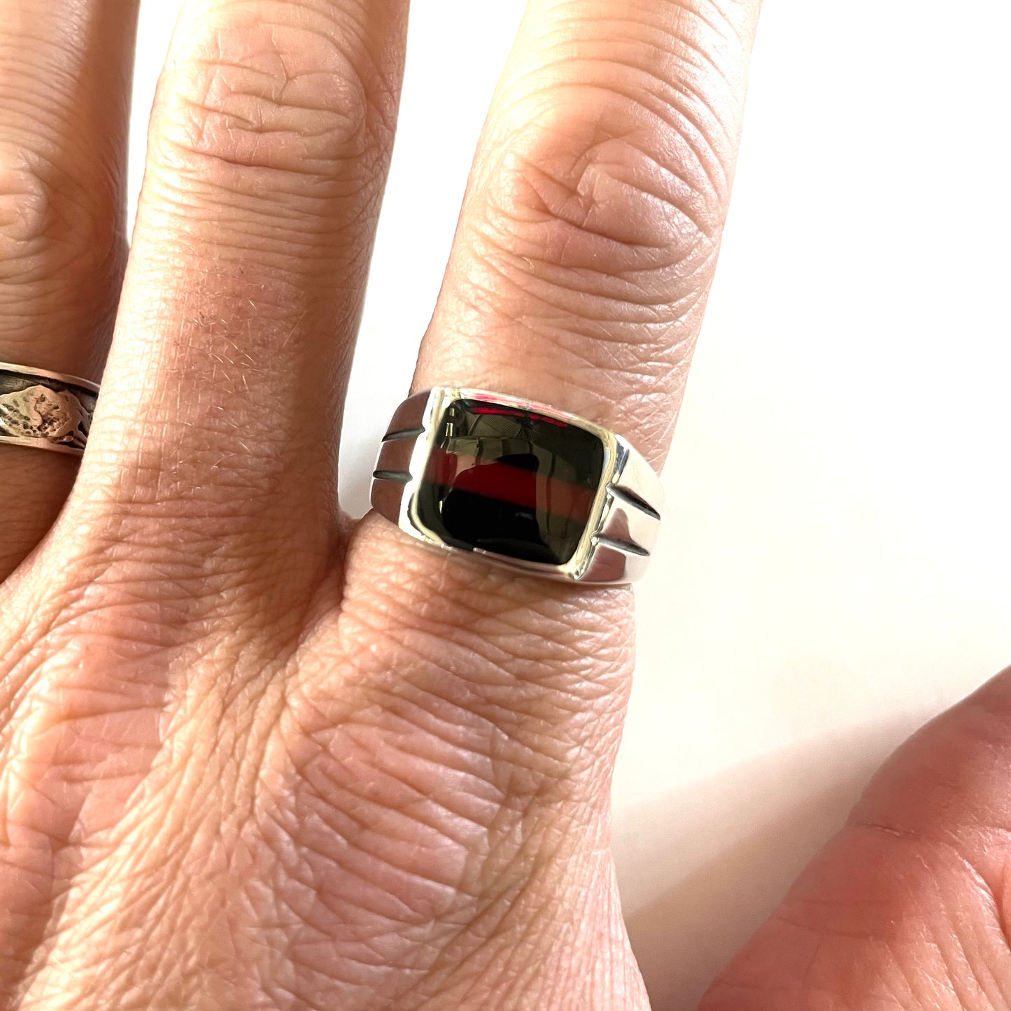 Jasper & Onyx Ring