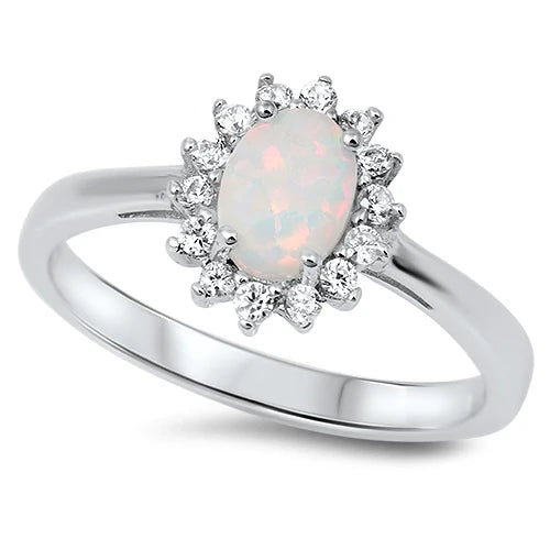 Sterling Opal Ring