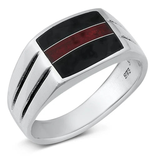 Jasper & Onyx Ring
