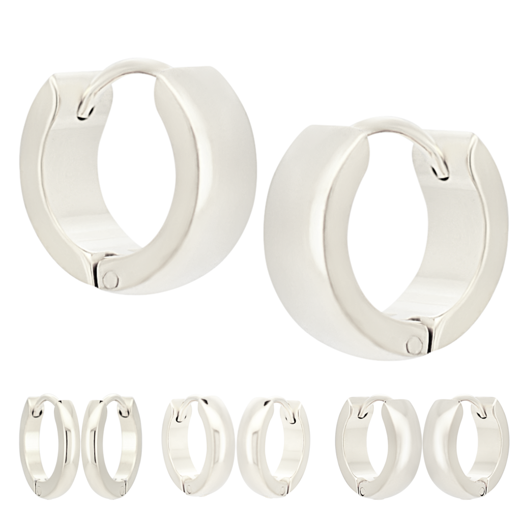 Round Huggie Hoop