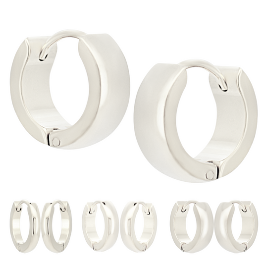 Round Huggie Hoop