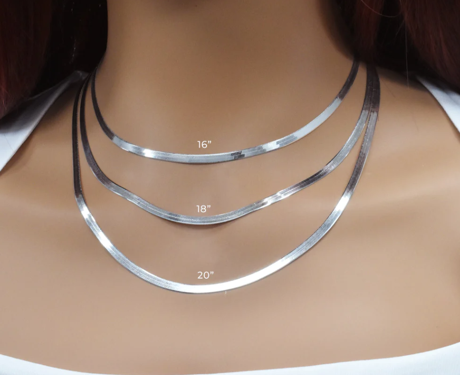 Sterling Herring Bone Chain