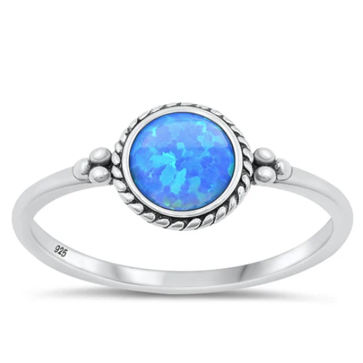Sterling Opal Ring
