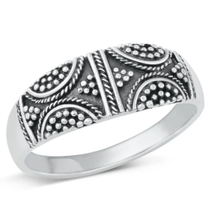 Sterling Beaded Ring
