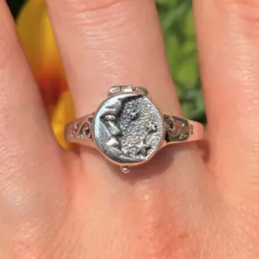 Sterling Moon Ring