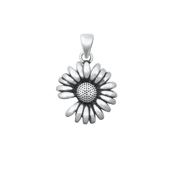 Sterling Daisy Pendant