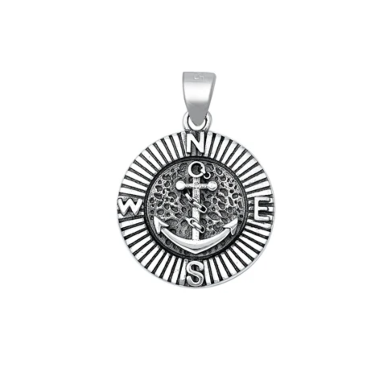 Sterling Anchor Pendant