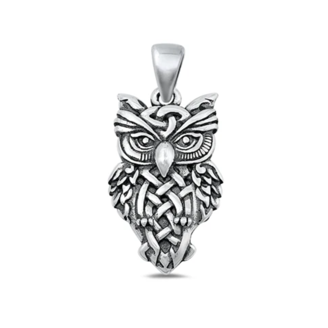 Sterling Owl Pendant
