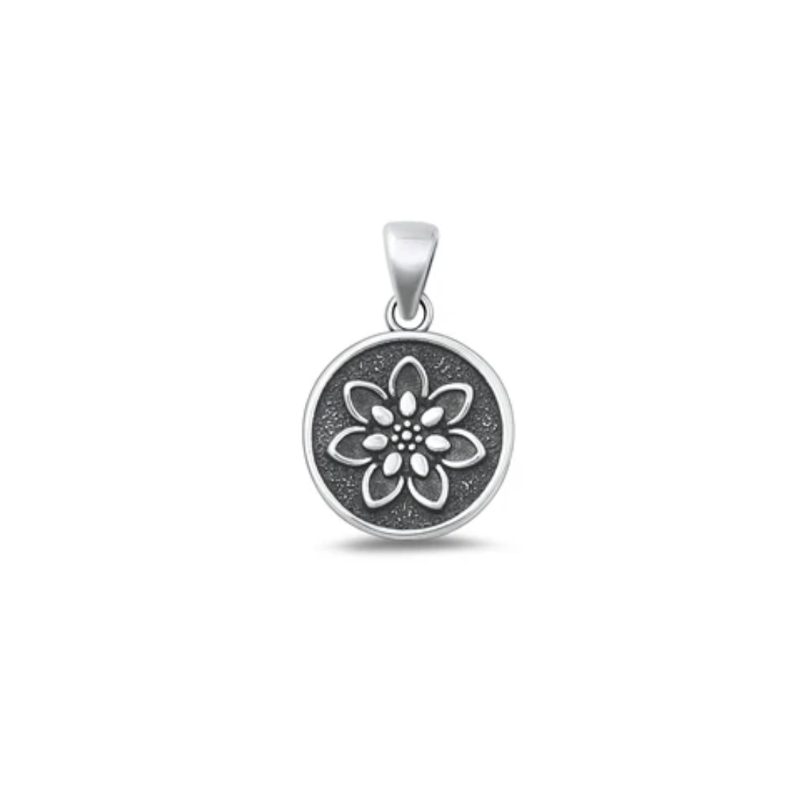 Sterling Flower Pendant