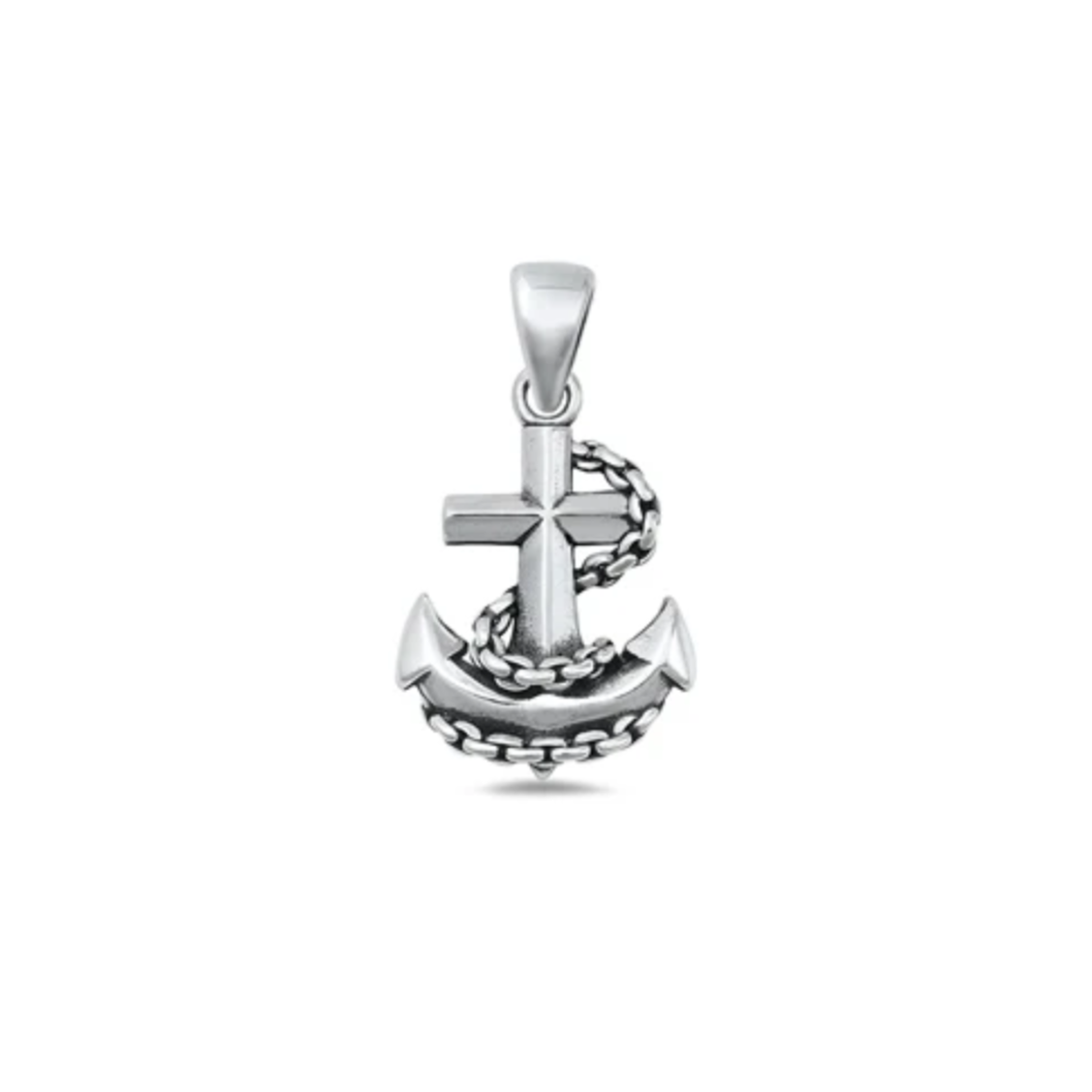 Sterling Anchor Pendant