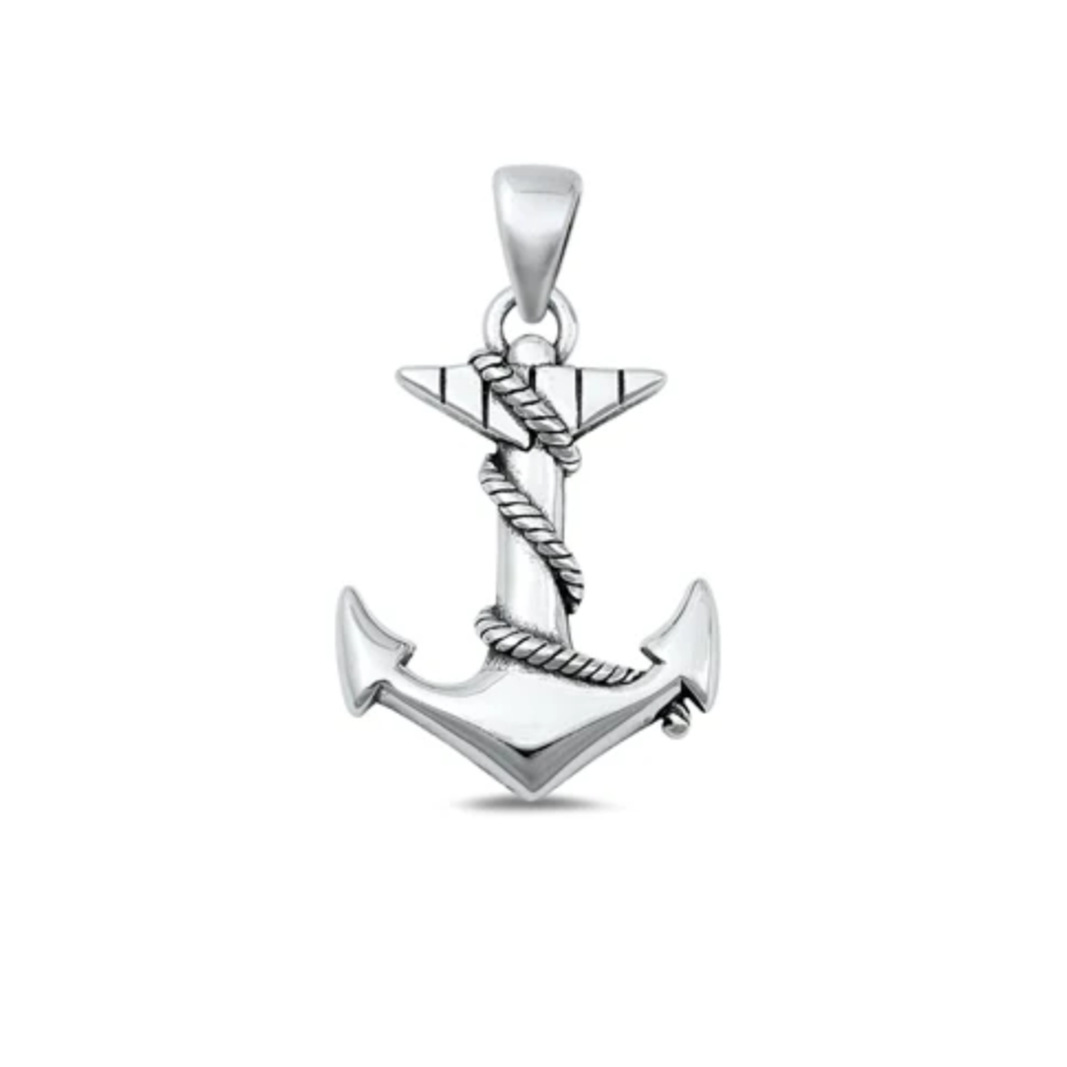 Sterling Anchor Pendant