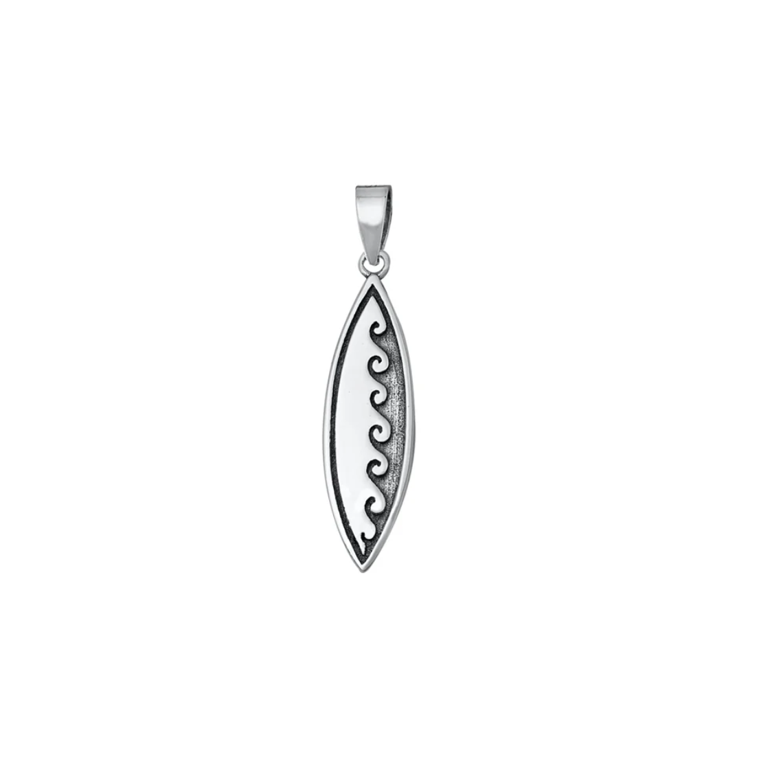 Sterling Surfboard Pendant