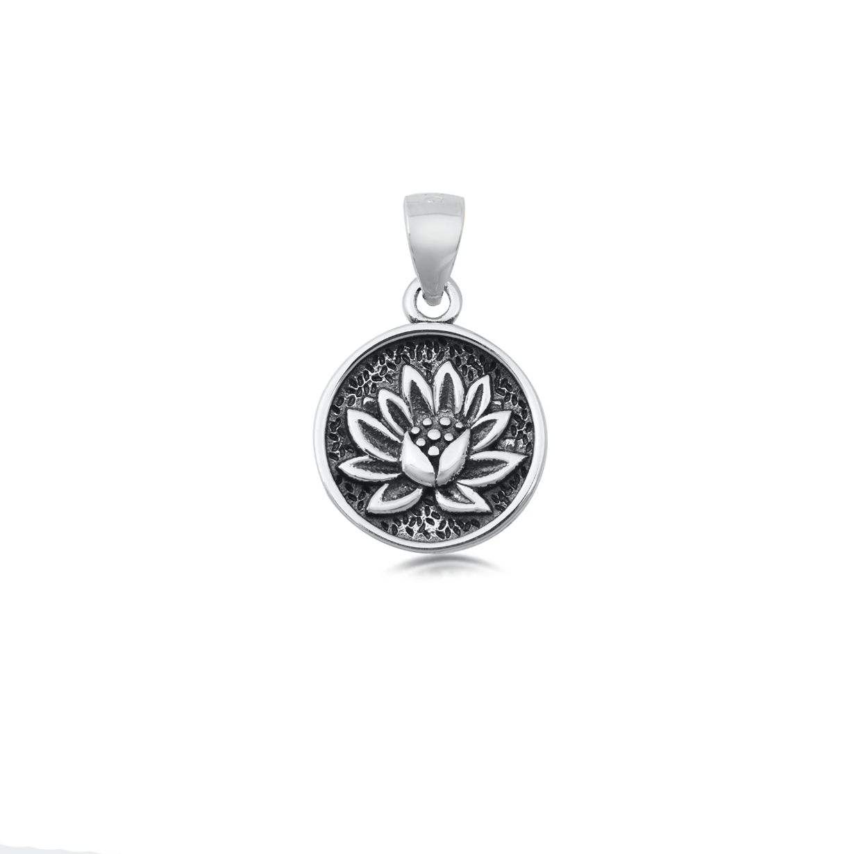 Sterling Lotus Pendant