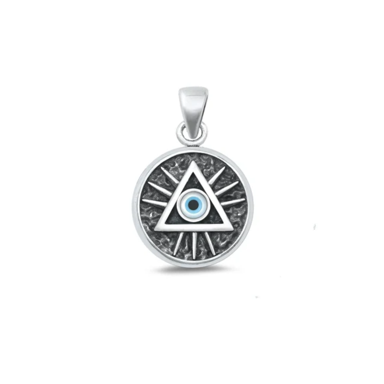 Sterling Evil Eye Pendant