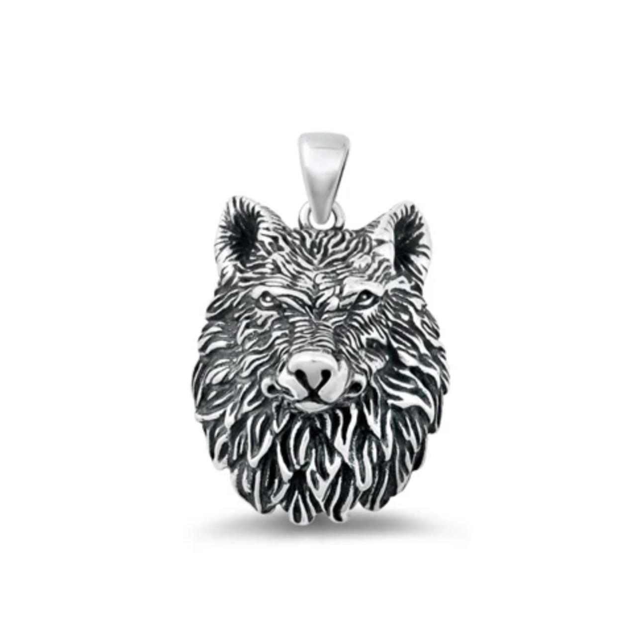 Sterling Wolf Pendant