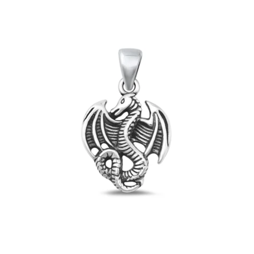 Sterling Dragon Pendant