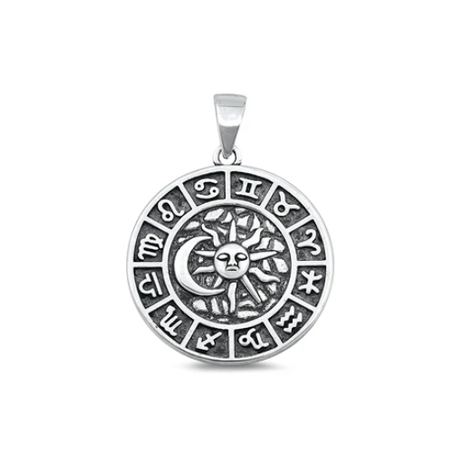 Sterling Astrology Pendant