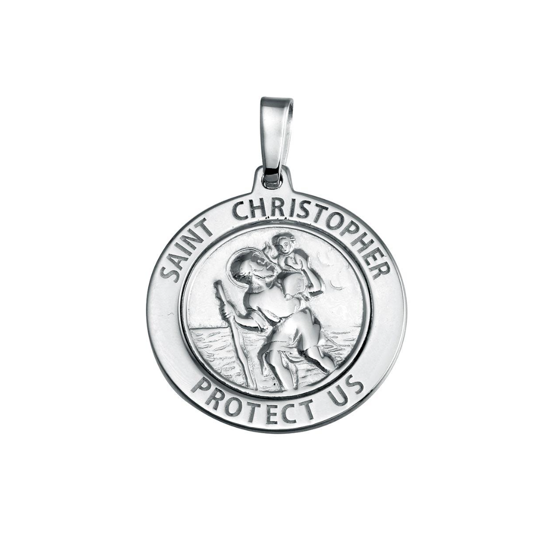 Sterling Saint Pendant