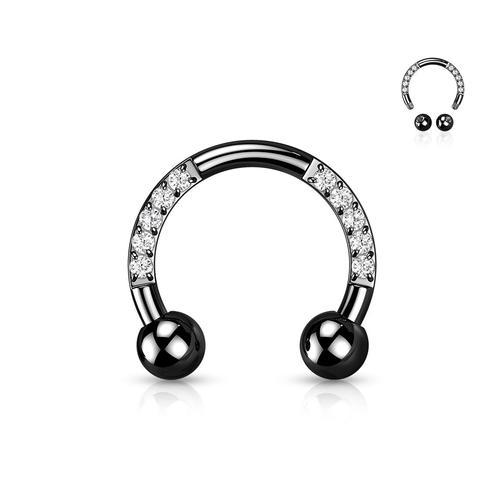 CZ Diamond Horseshoe