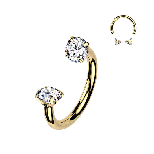 CZ Diamond Horseshoe