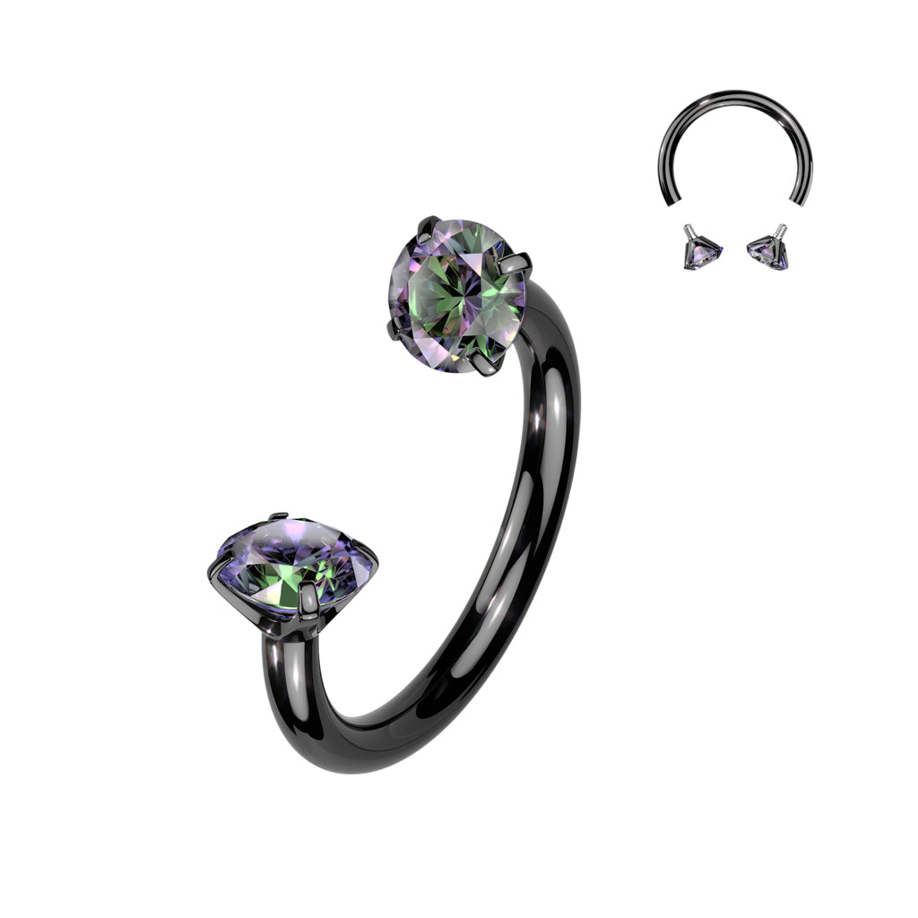 CZ Diamond Horseshoe